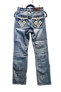Westfield Eagle Embellished Bling Jeans Womens 7 (28x29) Light Cowgirl Western - Picture 1 of 13