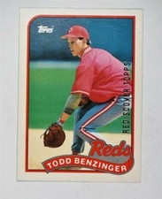 2017 Topps Rediscover Stamped Buyback 1989 #9T Todd Benzinger