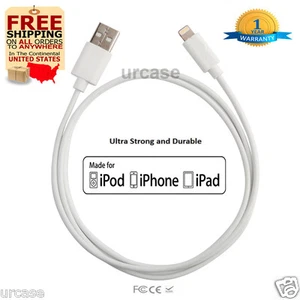 10ft Cable Apple Certified MFI Charging Sync Data Cord Charger For iPhone/iPad - Picture 1 of 12