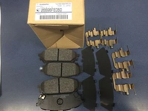 Kit de pastillas de freno traseras Subaru Forester Impreza 26696FE050 genuino 2004-2008 fabricante de equipos originales nuevo - Imagen 1 de 1