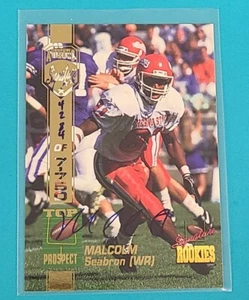 1994  Signature Rookies Autographs /7750 #52 Malcolm Seabron Football Card Y3 - Picture 1 of 2