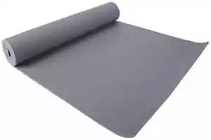 Estera de yoga antideslizante antideslizante multiusos de alta densidad con correas gris - Imagen 1 de 3