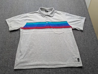 Camisa Hobie De Colección Para Hombres 2XL Gris Hecha en EE. UU. Preppy Informal Golf Navegación Foto 1 de 4