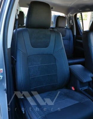 Fundas de asiento TOYOTA HILUX VIII (2015+) interior cuero premium Foto 1 de 4