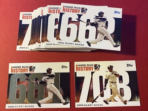 2006 Topps Baseball Barry Bonds Home Run History (48 cards) BB661–708 - Picture 1 of 2