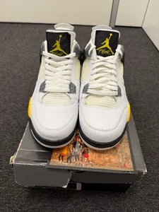 Air Jordan 4 Retro LS Tour Yellow Rare Air size 10 BRED MILITARY DB THUNDER - Picture 1 of 5