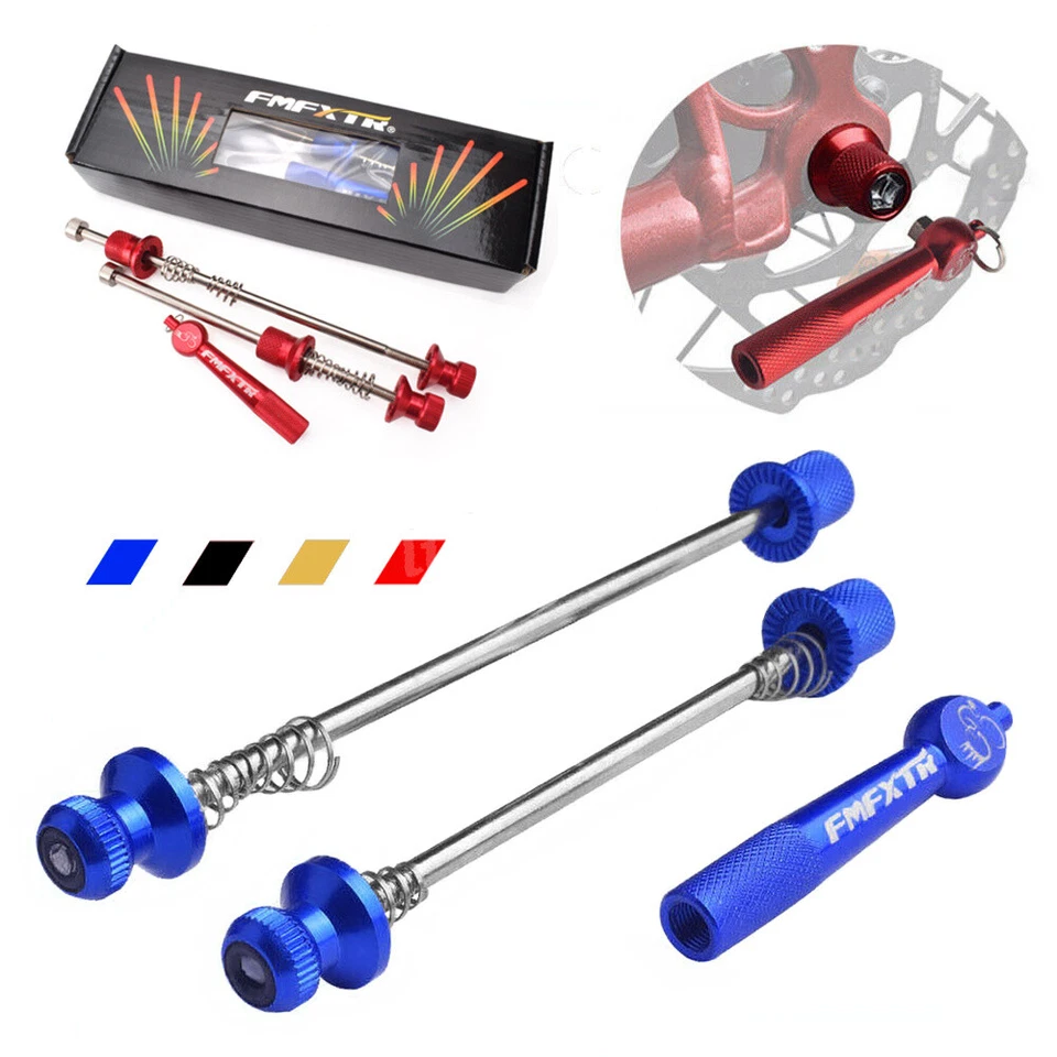 Quick Release MTB Wheel Skewers Locking Security Road Bike Anti Theft Skewer Set - Image 1 of 4