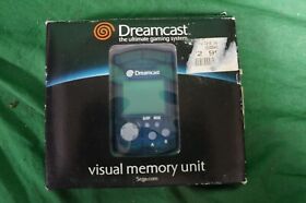 Sega Dreamcast Visual Memory Unit Clear Blue New Open Box