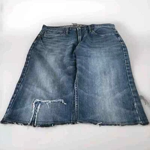 Vintage Baggy Y2K American Eagle Ripped Southpole Jnco Style Skate Jorts Sz 33 - Picture 1 of 4