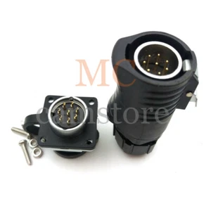 XHP20 8pin LED Light Power Connector,Panel Waterproof Connector Plug Socket IP67 - Picture 1 of 7