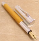 GRAF VON FABER-CASTELL GUILLOCHE SAHARA WITH RHODIUM FOUNTAIN PEN ELEGANT DESIGN