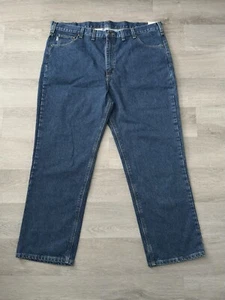 CARHARTT Traditional Fit Denim Jeans Men's Size 44x32 Medium Blue Wash Straight - Picture 1 of 11