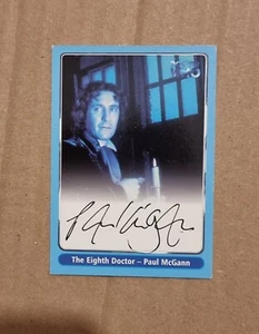 DOCTOR WHO SERIES 1 TRADING AUTOGRAPH CARD A5 PAUL McGANN 8TH DR STRICTLY INK ,. - Picture 1 of 2