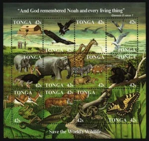 Tonga 1987 - Mi-Nr. Bloque 9 ** - MNH - Animales salvajes / Animales salvajes - Imagen 1 de 2