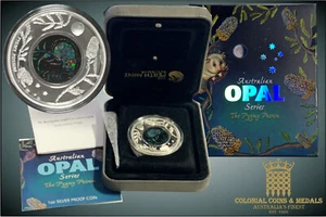 2013 $1 Silver Proof Coin 'Australian Opal Series - The Pygmy Possum - Imagen 1 de 2