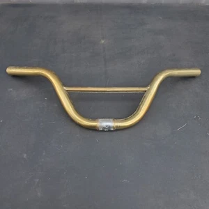 Vintage Kids BMX Handlebars Childs Pit Bike Gold 25.4mm Clamp 80's 90's - Picture 1 of 17