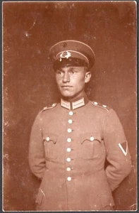 Photo originale WWII - Soldat de l'armée allemande - 3,3 x 5,3 pouces - "U20a - Photo 1/3