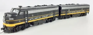 ATHEARN F7A+B(DUMMY) ATLANTIC COAST LINE #396 VERY GOOD RUNNER + COND UNBOXED HO - Picture 1 of 13
