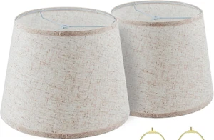 Medium Lamp Shades Set of 2, Lampshade for Floor Light and Table Lamp, Fabric Dr - Picture 1 of 9
