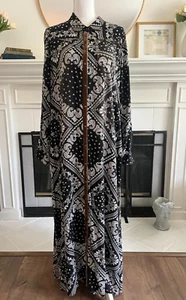 Anthropologie Aratta Silent Journey Maxi Dress Sz M Boho Chic Patchwork Pockets - Picture 1 of 14
