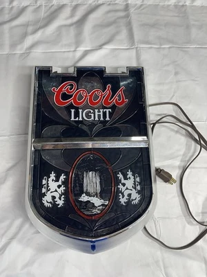 Vintage Coors Beer Lighted Waterfall Shield Sign 1970’s RARE - Tested, Working!! - Image 1 of 4