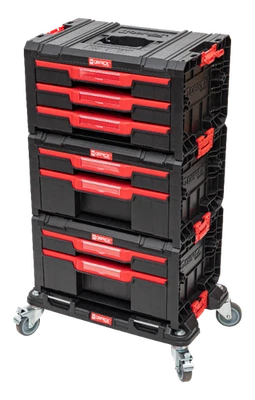 QBRICK SYSTEM PRO Set di cassetti 1 2.0 | Cassetto 3 + 2x Cassetto 2 + Plattfor - Immagine 1 di 4