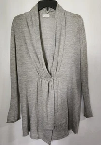 brunello cucinelli womens Cashmere/silk cardigan sweater Size Med Gray READ - Picture 1 of 10