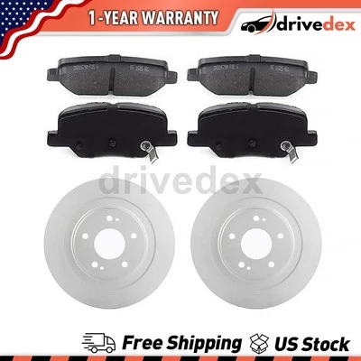 Rear Rotors Semi-Metallic Brake Pads Fits Mitsubishi ASX 2.0L_DV - Image 1 of 4