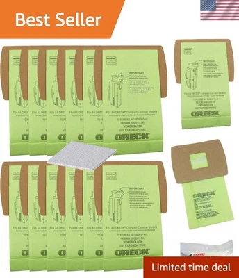 Effortless Clean: 12 Disposable Oreck Type BB Vacuum Bags with Motor Filter - Image 1 of 4