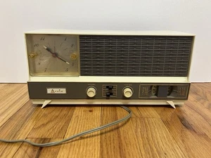 Vintage ARVIN MODEL 46R07 Clock Tabletop Radio Clock Works Midcentury MCM - Picture 1 of 9