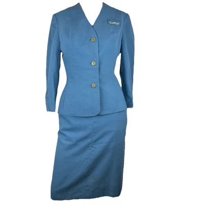 Rare Raymond Loewy by Delta for United Airlines stewardess uniform hostess 1950s - Image 1 of 4