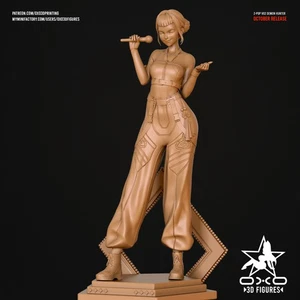 Zoey Classic Outfit - K Pop Demon Hunter, Maßstab 1:10, 3D Druck, Resin Figur - Picture 1 of 9