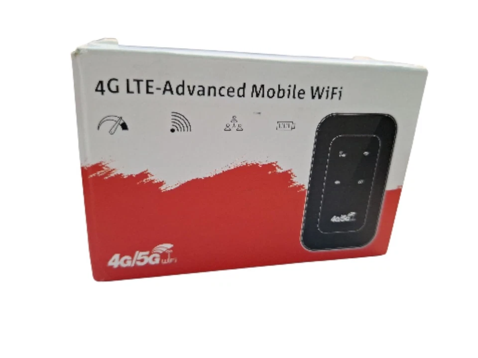 Mobiler WLAN-Hotspot, Tragbarer 4G-LTE-WLAN-Router mit SIM-Kartensteckplatz - Bild 1 von 1