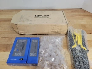 Probador de cables de red/teléfono UbiGear + Crimpadora de cables de red RJ11/RJ12/RJ45 - Imagen 1 de 4