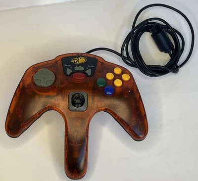 Controle de videogame Mad Catz N64 - Laranja translúcido. Não testado - Imagem 1 de 3