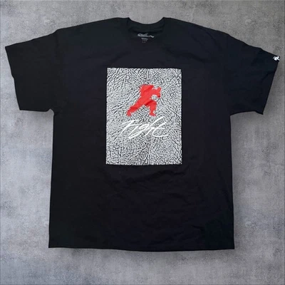 Street Fighter Ryu Jordan Cement Print T Shirt XL Black - Image 1 of 4