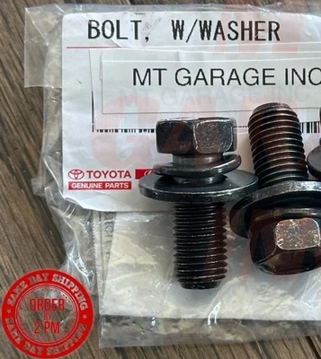 1998-2005 Lexus GS400 OEM Front Seat Frame To Chassis Mounting Bolt Qty 2 - Image 1 of 2