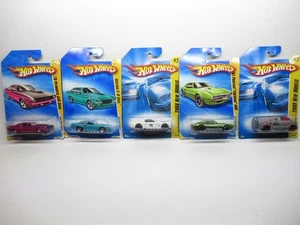 HOT WHEELS '08 '09 PLYMOUTH CUDA V-8 VEGA MUSTANG FASTBACK '67 FIREBIRD VAN LOT - Picture 1 of 4
