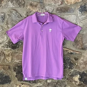 Peter Millar Gr. M Herren Sommer Komfort Lila Kurzarm Golf Polo - Bild 1 von 4