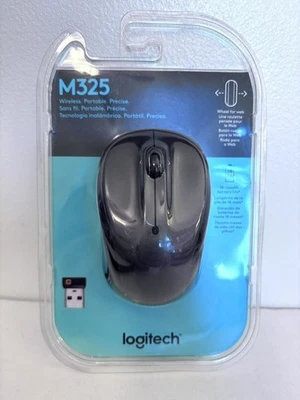 Logitech M325 Wireless Mouse - Dark Silver - Image 1 of 2