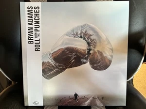BRAND NEW HAND SIGNED TO COVER BRYAN ADAMS ROLL WITH THE PUNCHES WHITE VINYL - Picture 1 of 5
