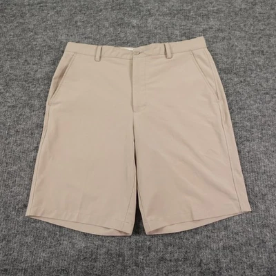 Pantalones Cortos FootJoy Para Hombre 35 Beige Rendimiento Golf Ligeros Elastizados Frente Plano Foto 1 de 4