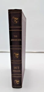 Vintage The Encyclopedia Americana 1972 Annual Update Bookcase Decor Reference - Foto 1 di 8