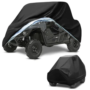 Black Utility Vehicle Cover Waterproof For John Deere Gator XUV 550 560 620i - Picture 1 of 16