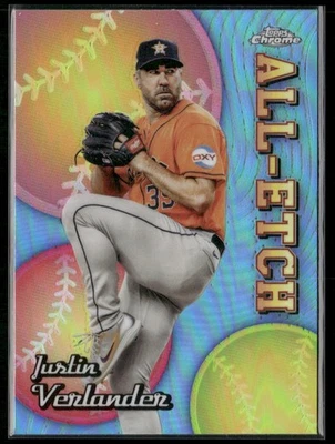 2024 Topps Chrome #CAE-12 Justin Verlander Chrome All-Etch - Image 1 of 2
