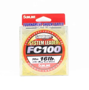Sunline Fluorocarbon Leader System 100 Shock Leader 30m 16lb (0825) - Picture 1 of 6