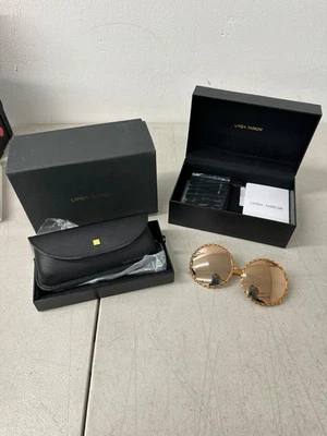 Linda Farrow LFL662 C3 Sunglasses in Rose Gold - PRE-OWNED - Image 1 of 4