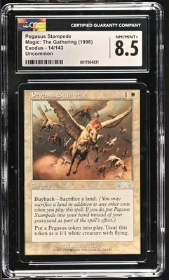 PEGASUS STAMPEDE Exodus CGC 8.5 MTG [Nostalgium] - Image 1 of 2