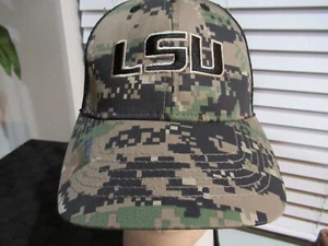LSU Tigers Pixel Camo Snapback Adjustable hat new with tags Free Ship - Picture 1 of 6