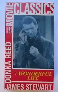 IT'S A WONDERFUL LIFE~VHS~Silver Screen MOVIE CLASSICS~STEWART & REED~1946~RARE - Picture 1 of 3